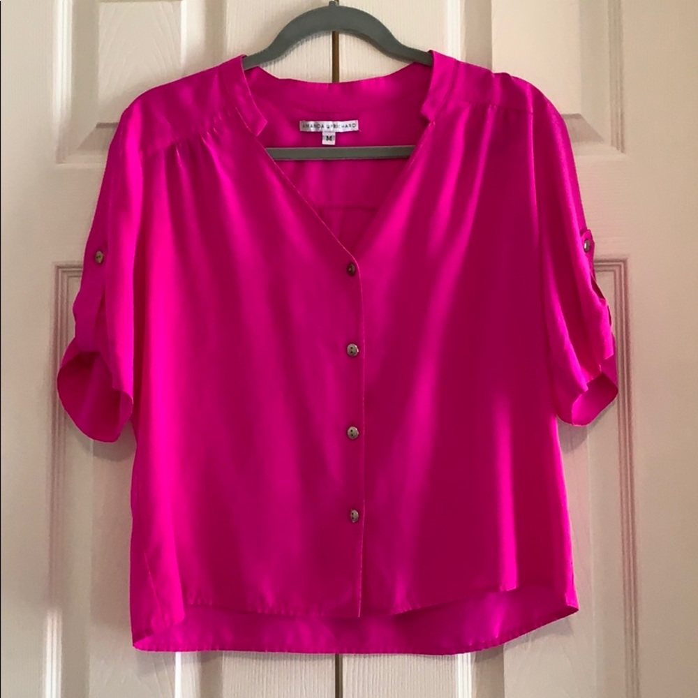 Amanda Uprichard 100% Silk Blouse M